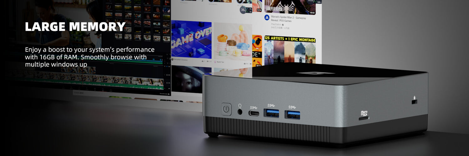 CyberGeek mini PC large memory