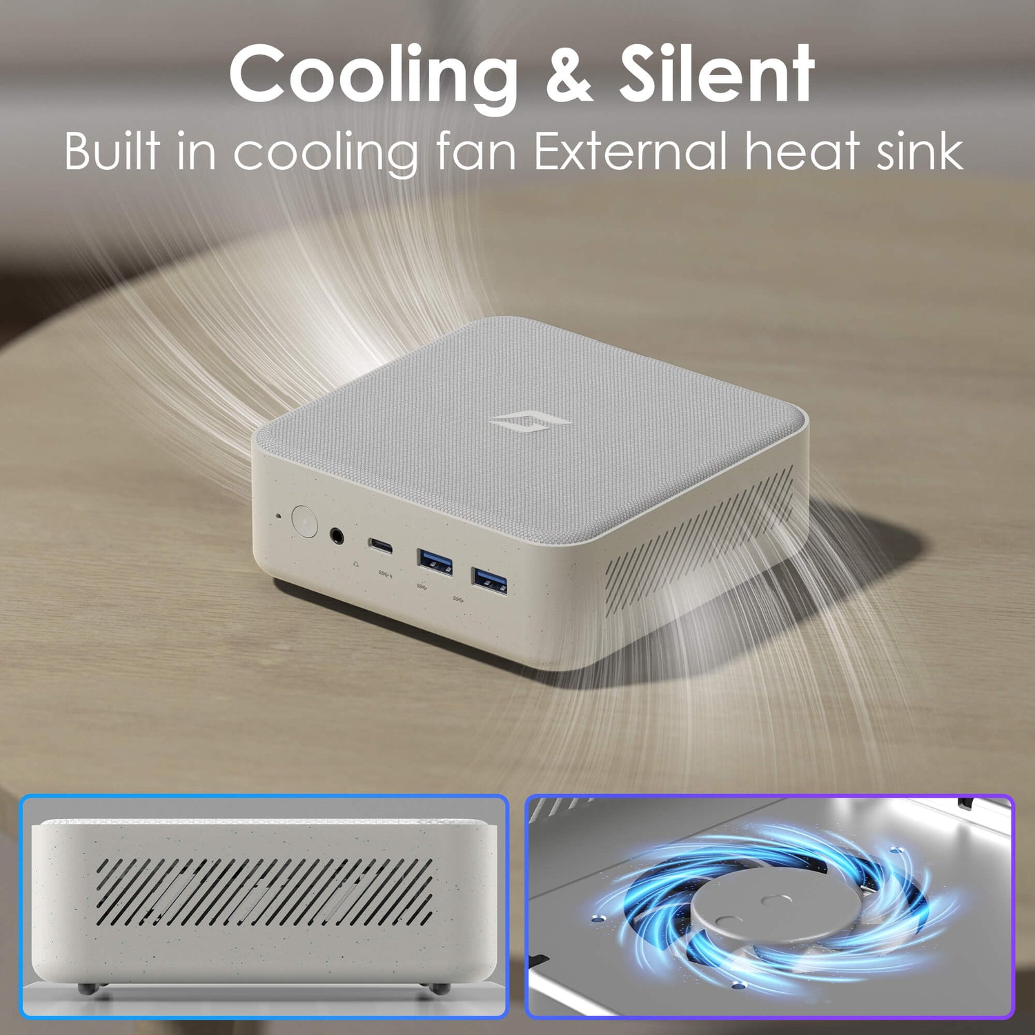 AMD Ryzen7 5700U Mini PC with colling & silent