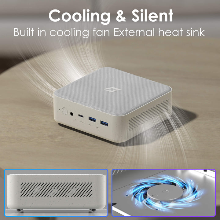 CyberGeek Mini PC Nano L1 5700U 4GB RAM Linux Small PC cooling and silent